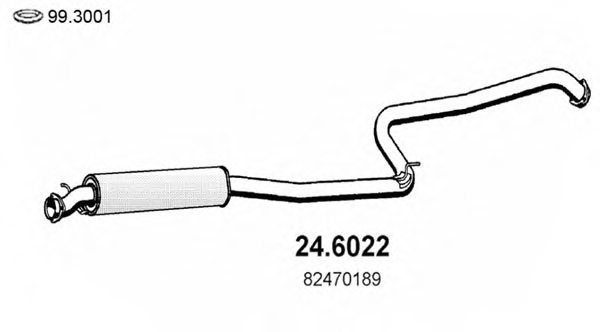 ASSO 24.6022 Middle Silencer